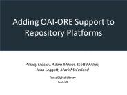 Adding OAI-ORE Support to Repository Platforms