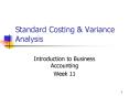 Standard Costing PowerPoint PPT Presentation