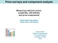 Price surveys and component analysis PowerPoint PPT Presentation