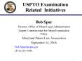 USPTO Examination Related Initiatives PowerPoint PPT Presentation