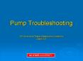 Pump Troubleshooting PowerPoint PPT Presentation