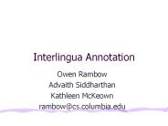 Interlingua Annotation
