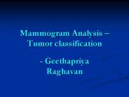 Mammogram Analysis 