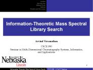 Information-Theoretic Mass Spectral Library Search