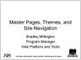 Master Pages, Themes, and Site Navigation PowerPoint PPT Presentation