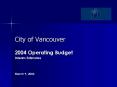 City of Vancouver PowerPoint PPT Presentation