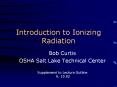Introduction to Ionizing Radiation PowerPoint PPT Presentation