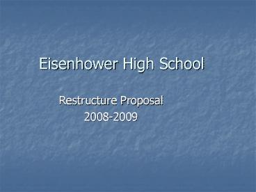 Eisenhower High School