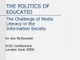 THE POLITICS OF EDUCATIO PowerPoint PPT Presentation