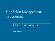 Condition Management Programme