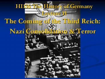 HI136 The History of Germany Lecture 11