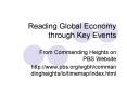 Reading Global Economy through Key Events PowerPoint PPT Presentation