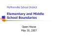 McMinnville School District Elementary and Middle School Boundaries PowerPoint PPT Presentation