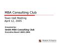 MBA Consulting Club PowerPoint PPT Presentation