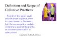 Definition and Scope of Collusive Practices PowerPoint PPT Presentation