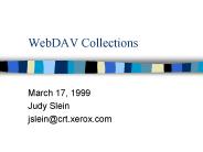 WebDAV Collections