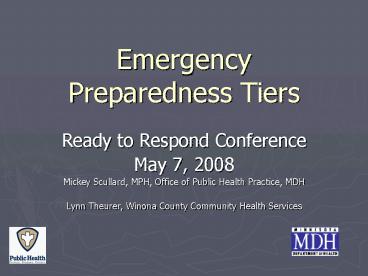 Emergency Preparedness Tiers