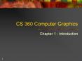 CS 360 Computer Graphics PowerPoint PPT Presentation