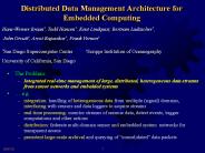 Distributed Data Management Architecture for Embedded Computing