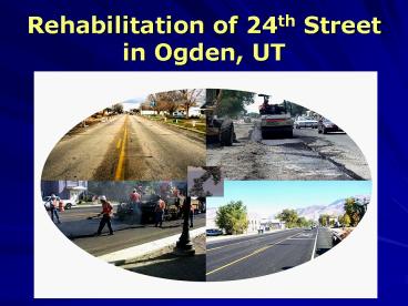 Rehabilitation of 24th Street in Ogden, UT