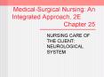 Medical-Surgical Nursing: An  Integrated Approach, 2E Chapter 25 PowerPoint PPT Presentation