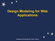 Design Modeling for Web Applications