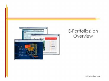 EPortfolios: an Overview