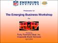 Presentation for The Emerging Business Workshop For PowerPoint PPT Presentation