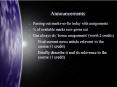 Announcements PowerPoint PPT Presentation