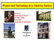 Physics and Technology at a Neutrino Factory