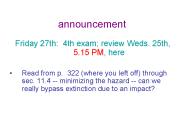 announcement