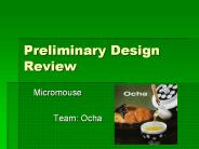 Preliminary Design Review