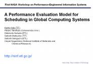 First NASA Workshop on Performance-Engineered Information Systems