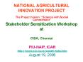 NATIONAL AGRICULTURAL INNOVATION PROJECT PowerPoint PPT Presentation