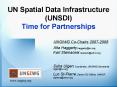 UN Spatial Data Infrastructure UNSDI Time for Partnerships PowerPoint PPT Presentation