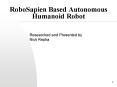 RoboSapien Based Autonomous Humanoid Robot PowerPoint PPT Presentation