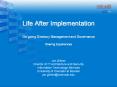 Life After Implementation On-going Directory Management and Governance Sharing Experiences PowerPoint PPT Presentation