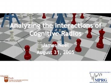 Analyzing the Interactions of Cognitive Radios