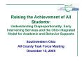 Raising the Achievement of All Students: Understanding Disproportionality, Early Intervening Service PowerPoint PPT Presentation