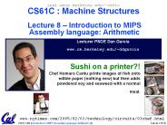 CS61C - Lecture 13