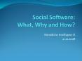 Social Software: What, Why and How PowerPoint PPT Presentation