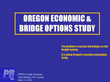 OREGON ECONOMIC