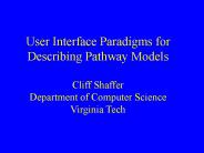 User Interface Paradigms for