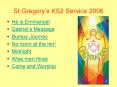 St Gregorys KS2 Service 2006 PowerPoint PPT Presentation