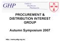 PROCUREMENT PowerPoint PPT Presentation