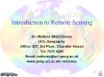 Introduction to Remote Sensing PowerPoint PPT Presentation