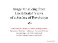 Image Mosaicing from Uncalibrated Views of a Surface of Revolution PowerPoint PPT Presentation