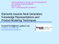 Elements towards Next-Generation Knowledge Representations and Product Modeling Techniques PowerPoint PPT Presentation
