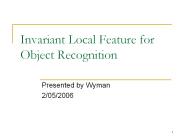 Invariant%20Local%20Feature%20for%20Object%20Recognition