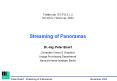 Streaming of Panoramas PowerPoint PPT Presentation